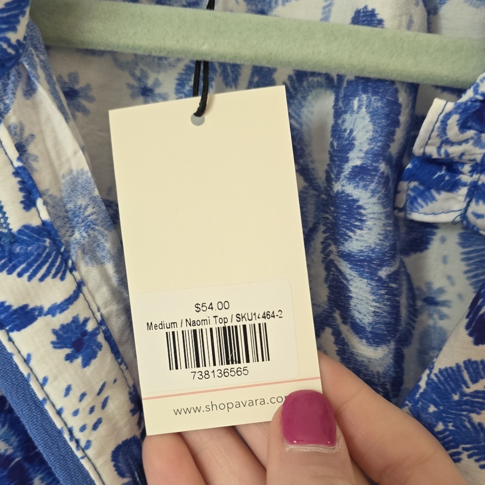 New Avara TCEC Naomi Floral Blouse Medium - Picture 4 of 8